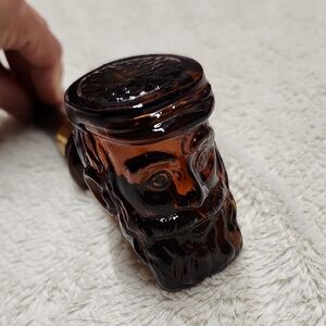 • Avon Vintage Amber Glass Bearded Sailor Pipe Deep Woods 3 fl oz Bottle Cologne
